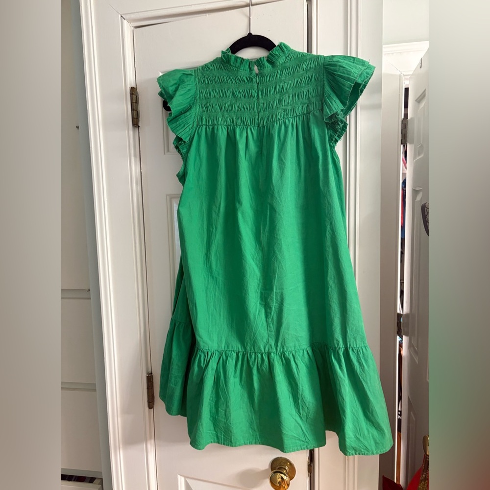 Green Ruffled Dress